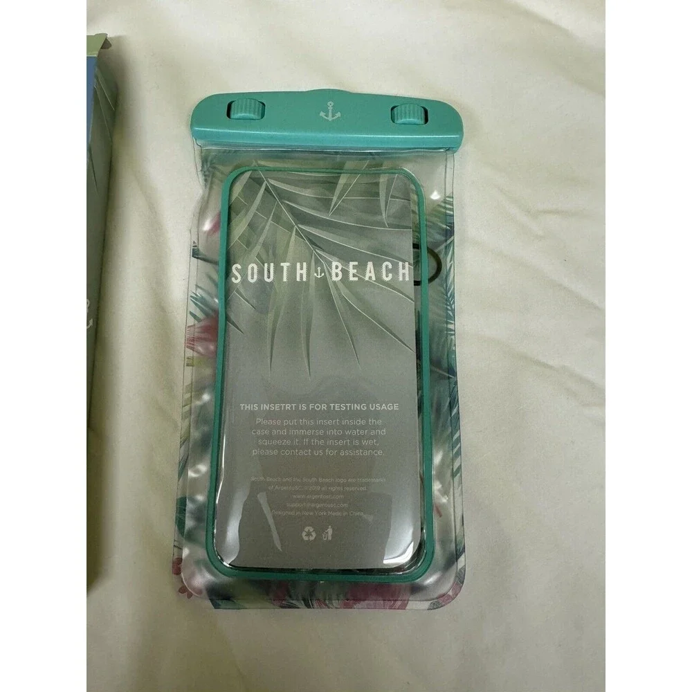 South Beach Waterproof Dust Sand Cell Phone Case Flamingo -New Airtight …